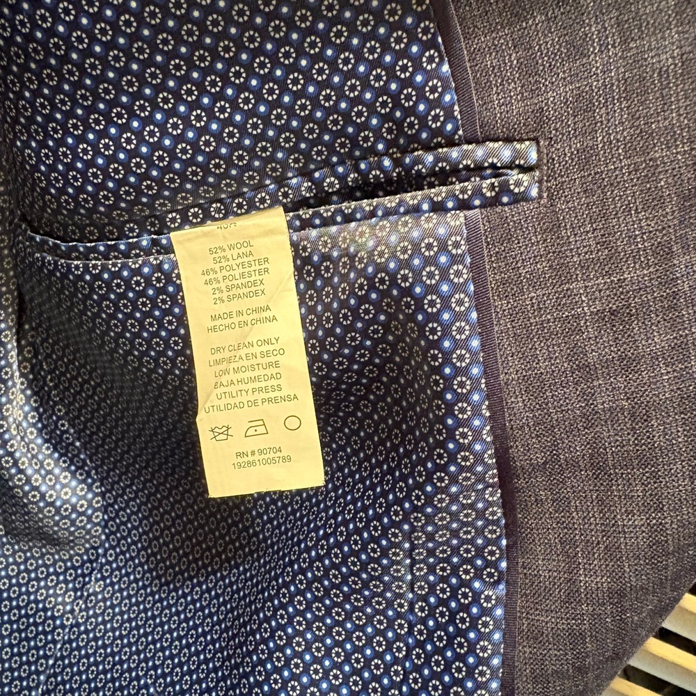 Original Penguin Navy Patterned Jacket - image 1